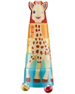 Играчка за редене Sophie la Girafe - Гигантска кула