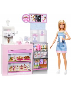 Игрален комплект Barbie You Can Be Anything - Магазин за кафе