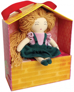 Игрален комплект Svoora - Кукла Ани с преносима къща