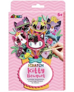 Игрален комплект Avenir Scratch Bouquet - Котета