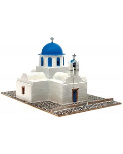 Сглобяем модел Domus Kits - Църква Agios Nikolaos, Макет с истински тухли