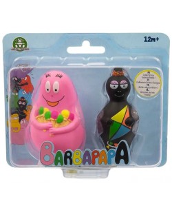 Игрален комплект Barbapapa - Татко Барба със сладолед и мама Барба с хвърчило