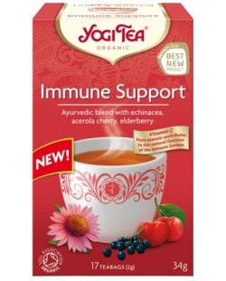 Immune Support Билков чай, 17 пакетчета, Yogi Tea