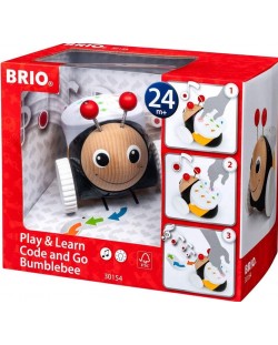 Интерактивна дървена играчка Brio - Пчеличка Code & Go