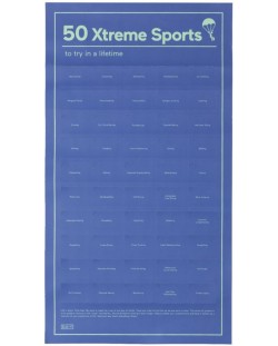 Интерактивен постер Doiy Design - 50 екстремни спорта