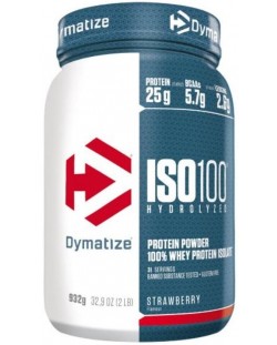 ISO 100, strawberry, 932 g, Dymatize
