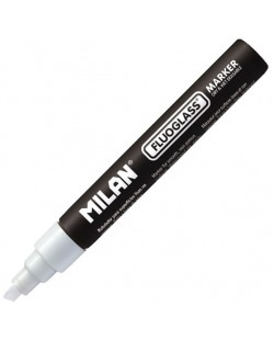 Изтриващ се маркер Milan - Fluoglass, бял