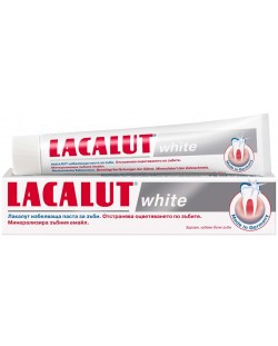 Lacalut White Избелваща паста за зъби, 75 ml