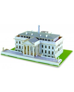 Дървен 3D пъзел Robo Time от 87 части – Белият дом