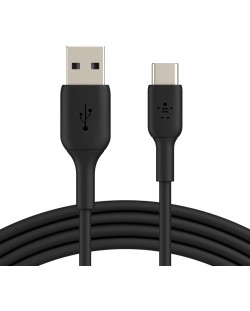 Кабел Belkin - CAB001bt1MBK, USB-A/USB-C, 1 m, черен