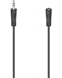 Удължителен аудио кабел Hama - 205120, AUX мъжки/AUX женски, 3m, блистер