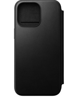 Калъф Nomad - Modern Leather Folio, iPhone 15 Pro Max, черен