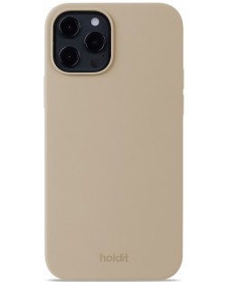 Калъф Holdit - Silicone, iPhone 12/12 Pro, Latte Beige