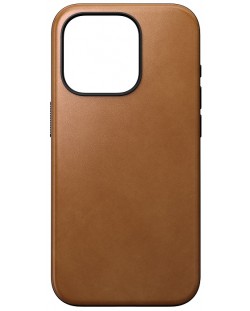 Калъф Nomad - Modern Leather, iPhone 15 Pro, English Tan