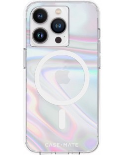 Калъф Case-Mate - Soap Bubble MagSafe, iPhone 14 Pro, многоцветен