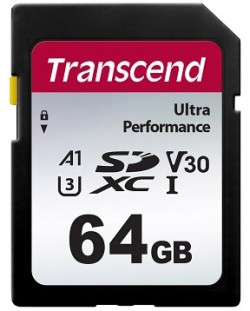 Карта памет Transcend - Ultra Performance, 64GB, SDXC UHS-I
