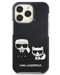 Калъф Karl Lagerfeld - TPE K and C, iPhone 13 Pro, черен