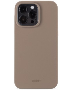 Калъф Holdit - Silicone, iPhone 15 Pro Max, кафяв