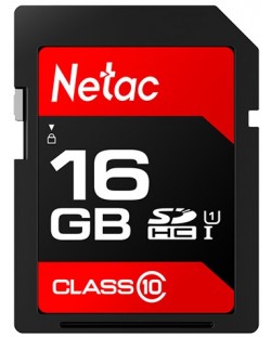 Карта памет Netac - 16GB, SDHC, Class10