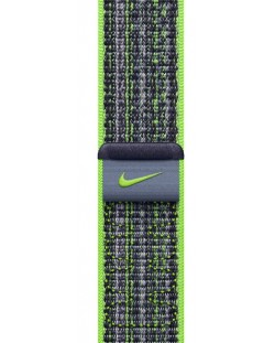 Каишка Apple - Nike Sport Loop, Apple Watch, 41 mm, Bright Green/Blue