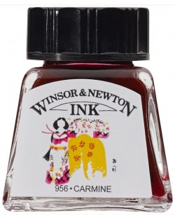 Калиграфски туш Winsor & Newton - Кармин, 14 ml