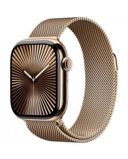 Каишка Apple - Milanese Loop, Apple Watch, 46 mm, M/L, Natural Milanese