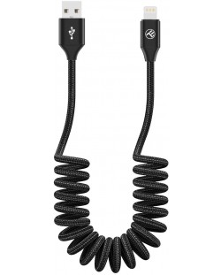 Кабел Tellur - Extendable, USB-A/Lightning, 1.8 m, черен