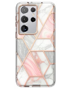 Калъф i-Blason - Cosmo, Galaxy S21 Ultra, Marble Pink