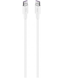 Кабел ttec - Fast Charge, USB-C/USB-C, 1.5 m, 100W, бял