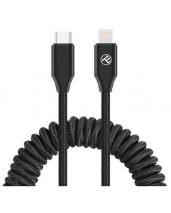 Кабел Tellur - Extendable, USB-C/Lightning, 1.8 m, черен