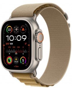 Каишка Apple - Alpine Loop M Natural Titanium, Apple Watch, 49 mm, Tan