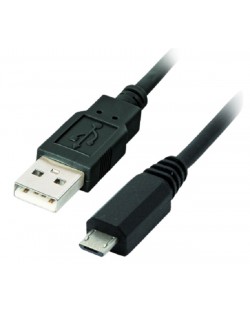 Кабел VCom - CU271, USB-A/Micro USB, 1.8 m, черен