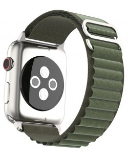 Каишка Techsuit - W037 Nylon, Apple Watch, 38/40/41 mm, зелена
