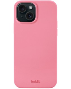 Калъф Holdit - Silicone, iPhone 15, Rouge Pink
