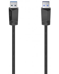 Кабел Hama - 200624, USB-A/USB-A, 1.5 m, черен