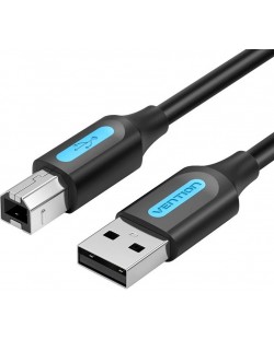 Кабел Vention - COQBG, USB-A/USB-B, 1.5 m, черен