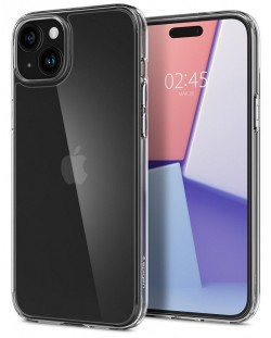 Калъф Spigen - Air Skin Hybrid, iPhone 15, Crystal Clear