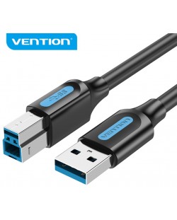 Кабел Vention - COOBG, USB-A/USB-B, 1.5 m, черен