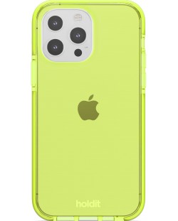 Калъф Holdit - Seethru, iPhone 13 Pro, Acid Green