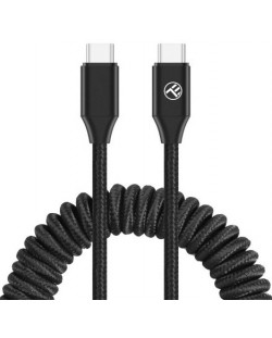 Кабел Tellur - Extendable, USB-C/USB-C, 1.8 m, черен