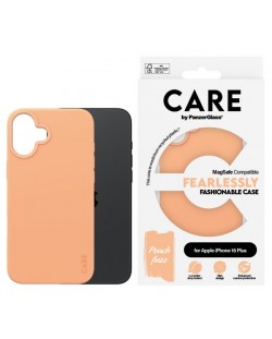 Калъф CARE - Fashionable, iPhone 16 Plus, MagSafe, Peachy