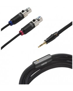 Кабел Meze Audio - OFC Standard, mini XLR/3.5 mm, 1.2 m, черен