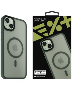 Калъф Next One - Pistachio Mist Shield MagSafe, iPhone 15 Plus, зелен