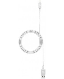 Кабел mophie- 409903213, USB-A/Lightning, 1 m, бял
