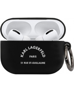 Калъф за слушалки Karl Lagerfeld - Rue St Guillaume, AirPods Pro, черен