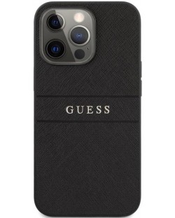 Калъф Guess - Saffiano, iPhone 13 Pro, черен