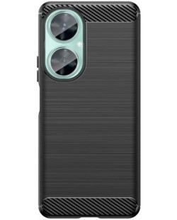 Калъф Techsuit - Carbon Silicone, Huawei nova 11i, черен