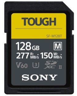 Карта памет Sony - M Tough Series, 128GB, SDXC, UHS-II U3