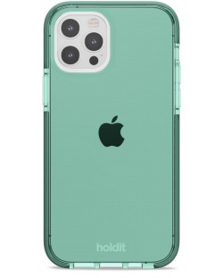 Калъф Holdit - Seethru, iPhone 12/12 Pro, зелен