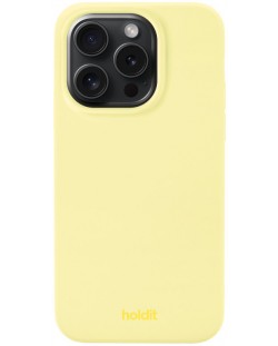 Калъф Holdit - Silicone, iPhone 15 Pro, Lemonade